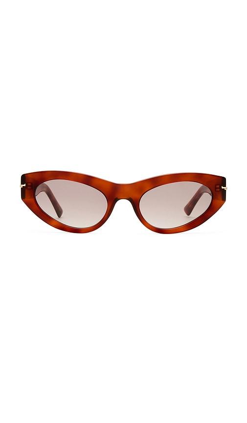 luv lou the sofia sunglasses in red.
