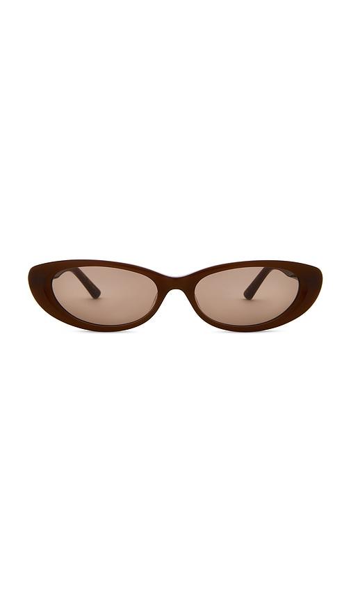 luv lou x whitney port the sonny sunglasses in cognac.