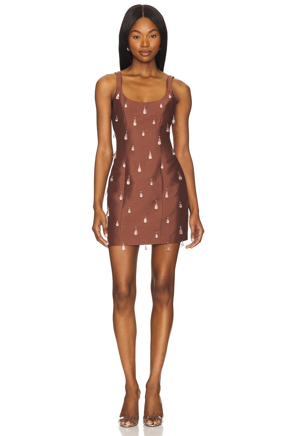 luvia beaded mini dress
