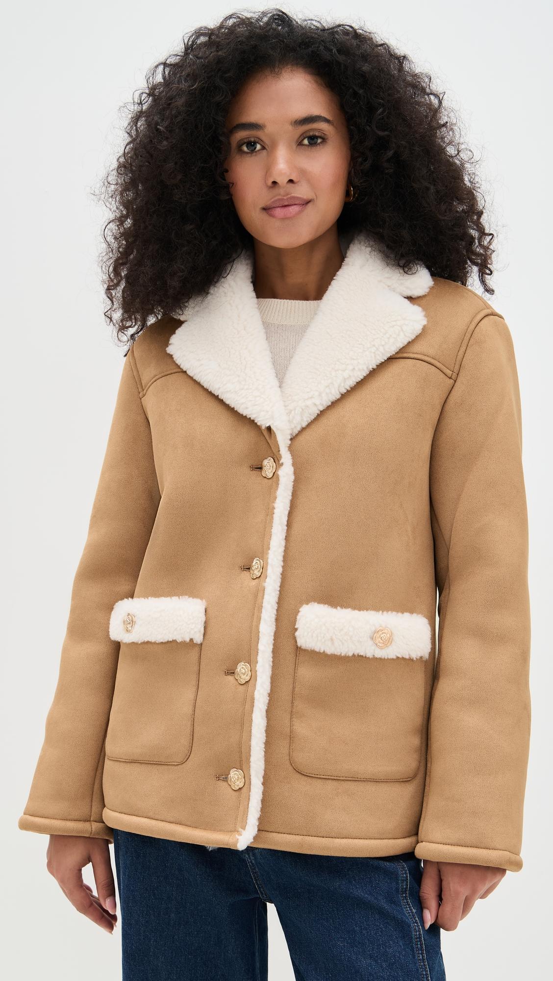 luvia faux shearling jacket