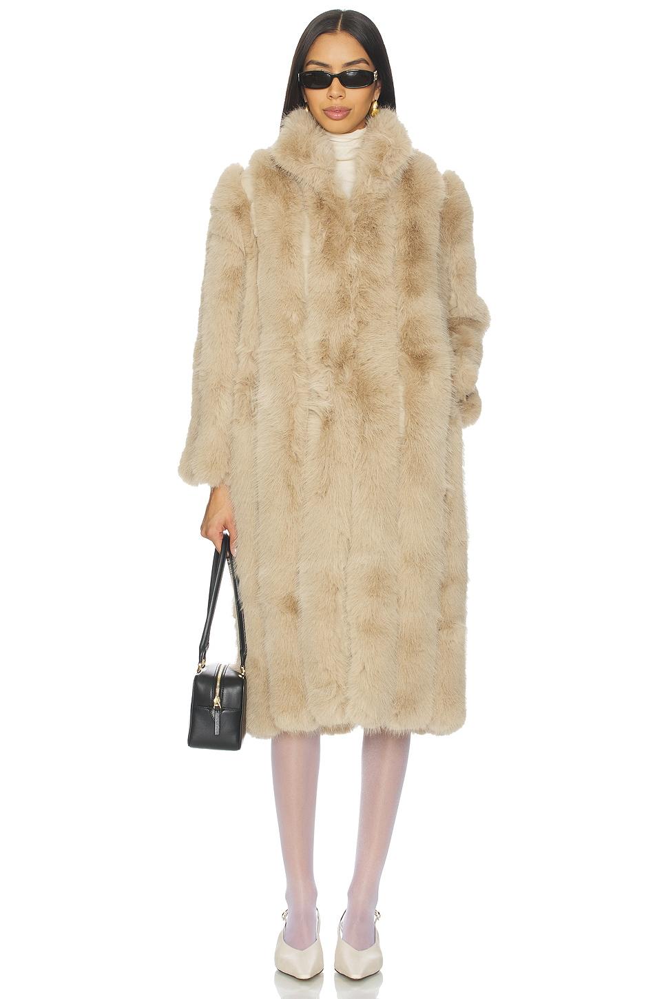 lux faux fur coat