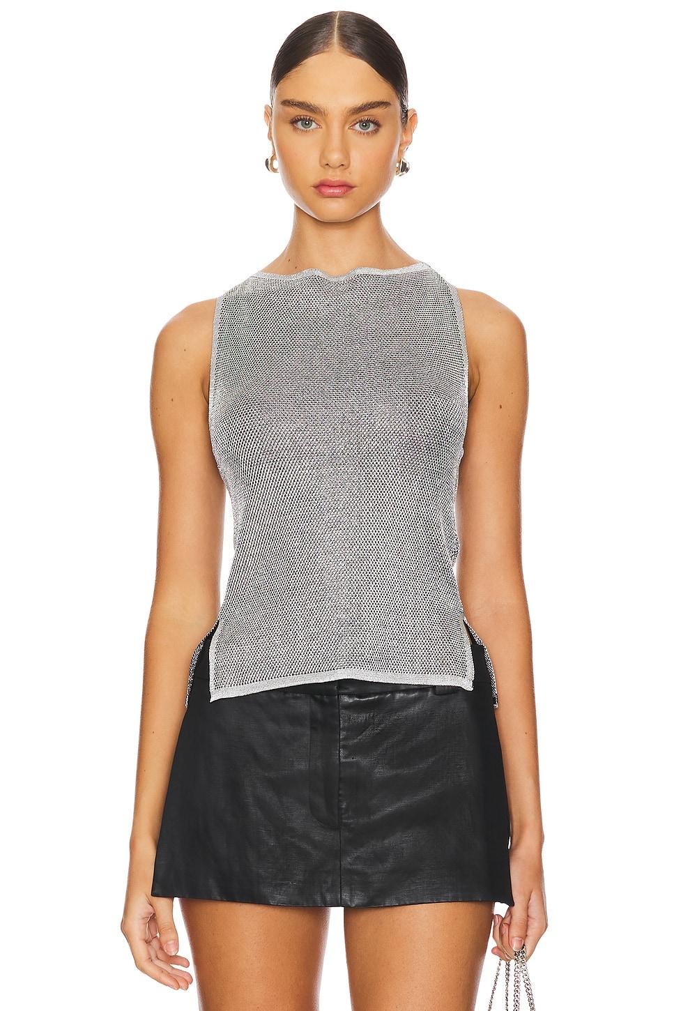 lux lace vest top