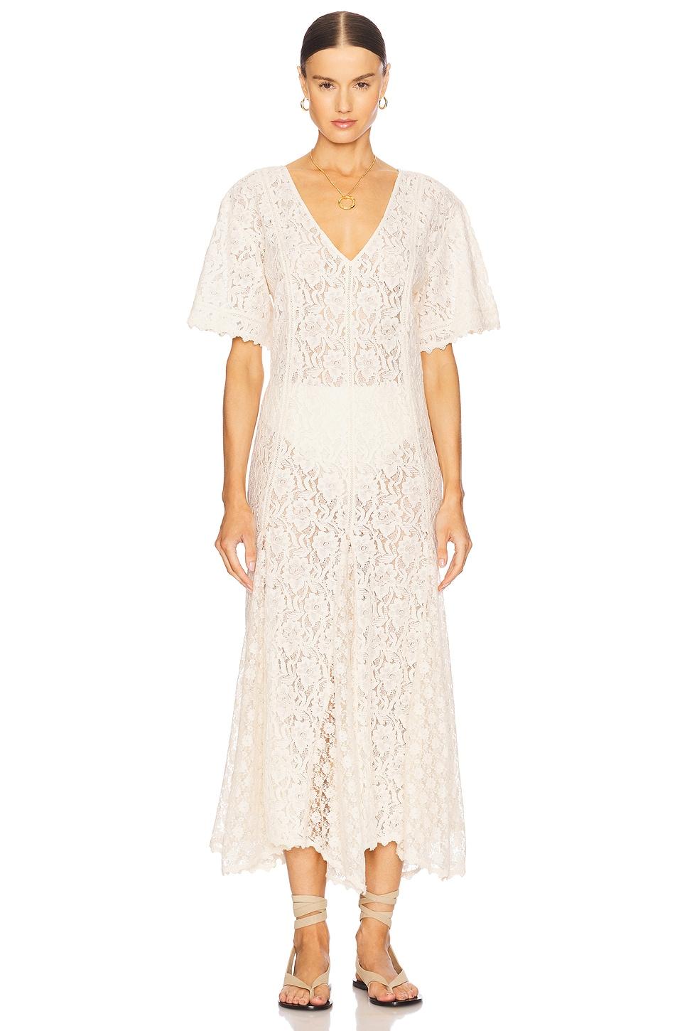 lux lisbon lace handkerchief dress