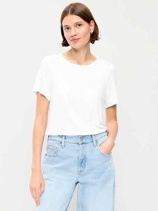 luxe crew-neck t-shirt