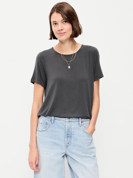 luxe crew-neck t-shirt