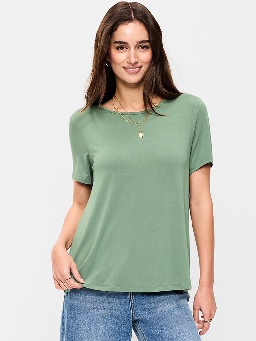 luxe crew-neck t-shirt