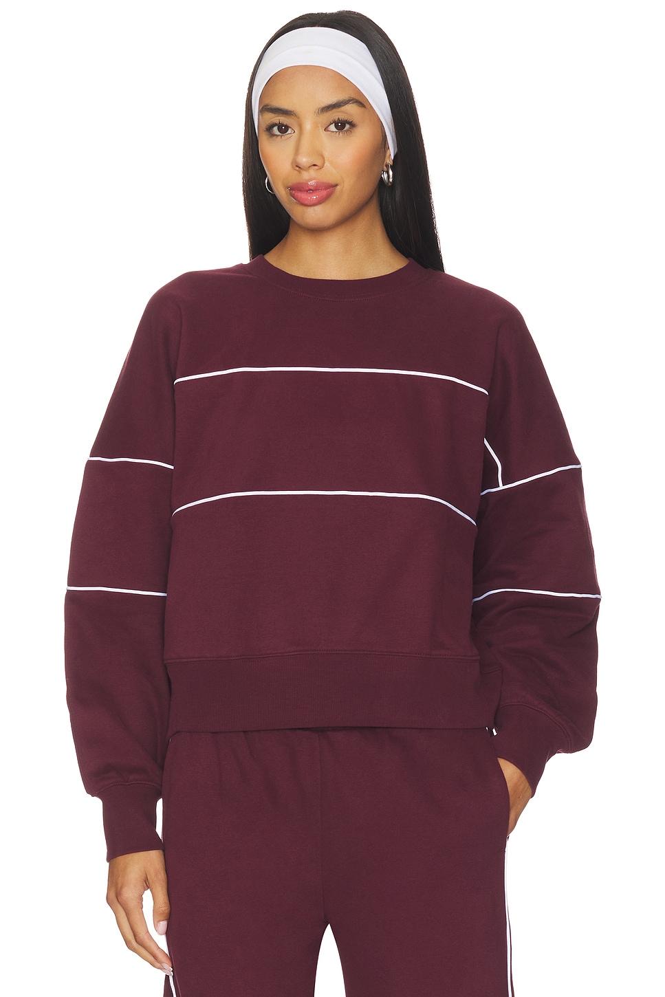 luxe fleece piper oversized sweatshirt
