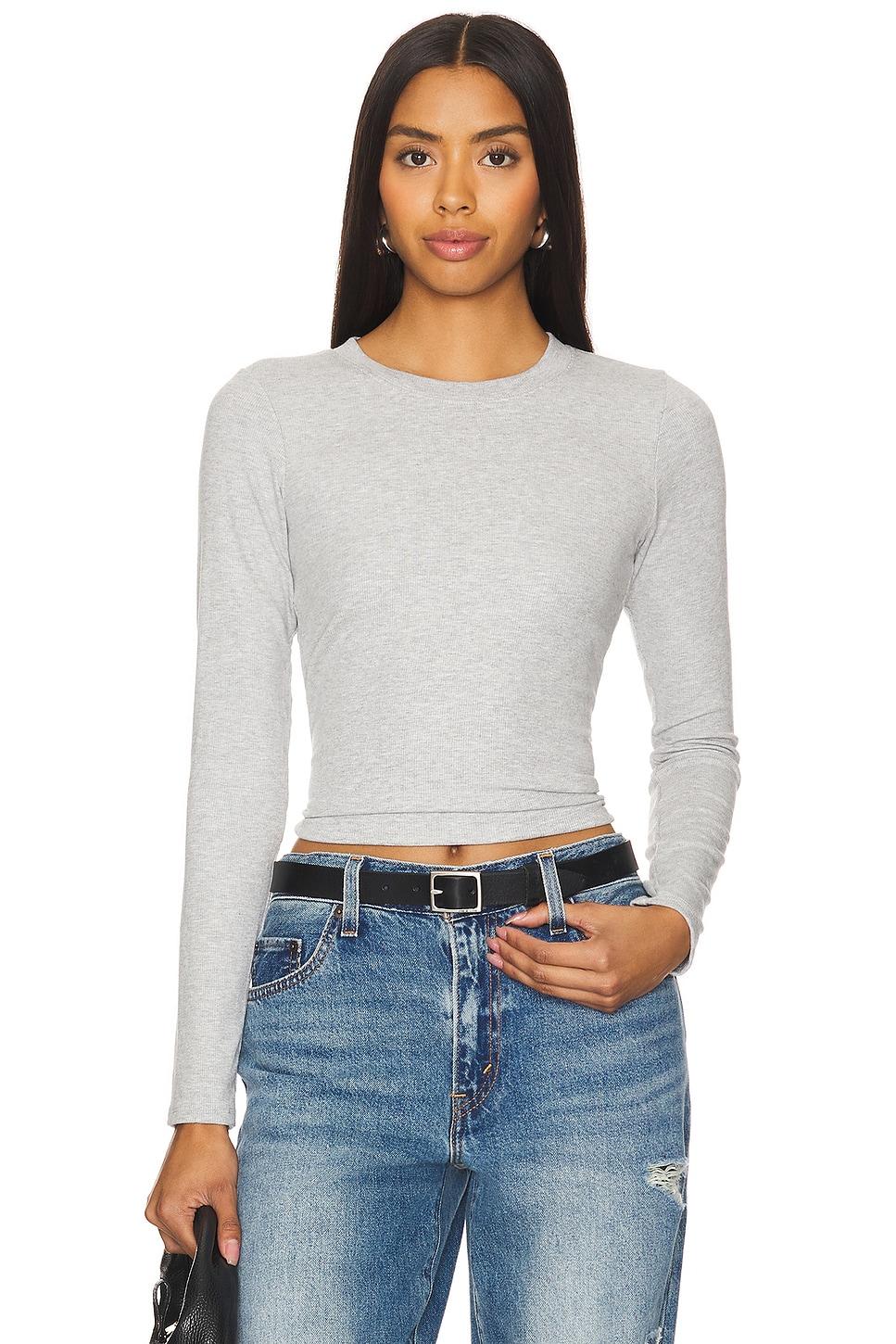 luxe rib long sleeve baby tee