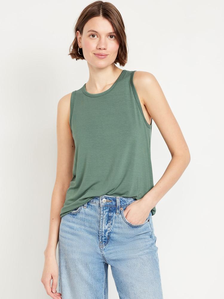 luxe sleeveless top
