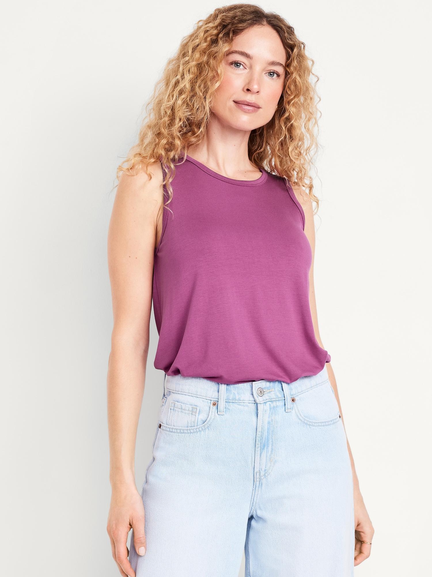 luxe sleeveless top