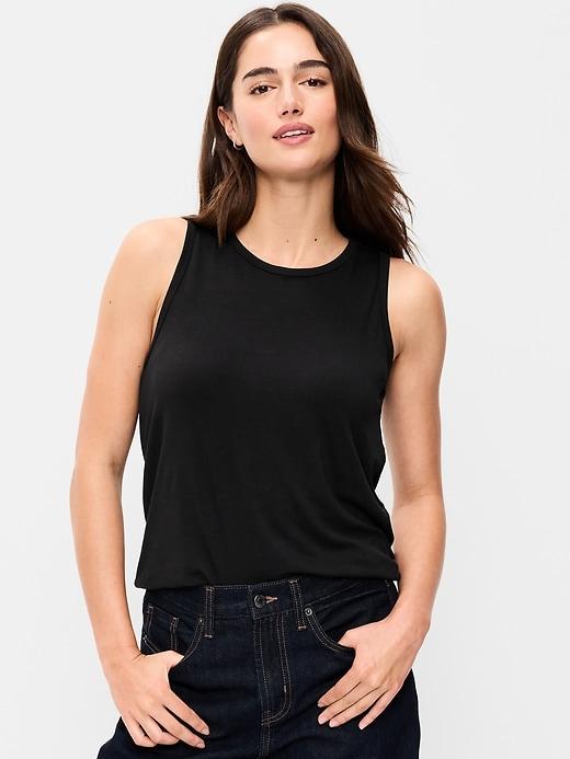 luxe sleeveless top