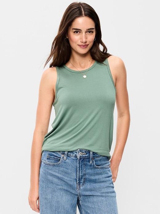 luxe sleeveless top