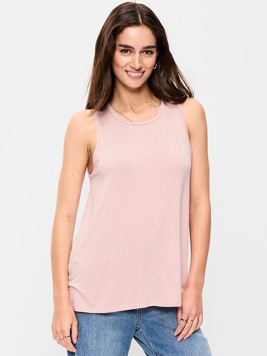 luxe sleeveless top