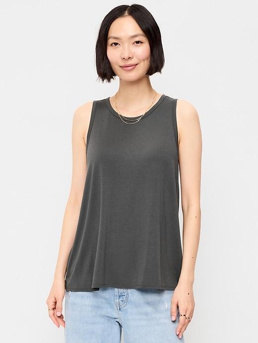 luxe sleeveless top