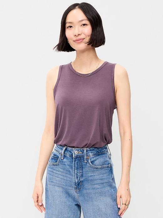 luxe sleeveless top