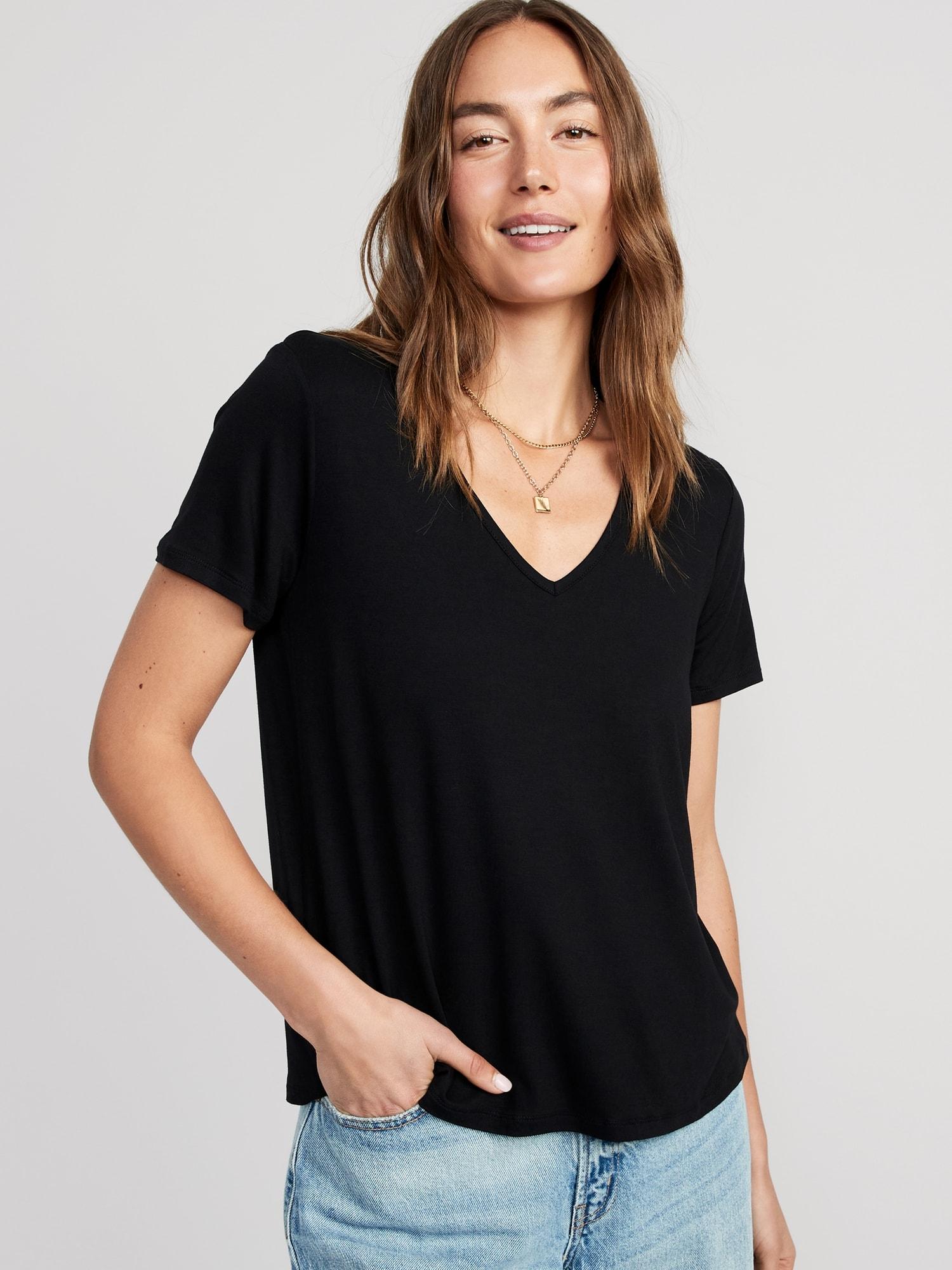 luxe slub-knit t-shirt