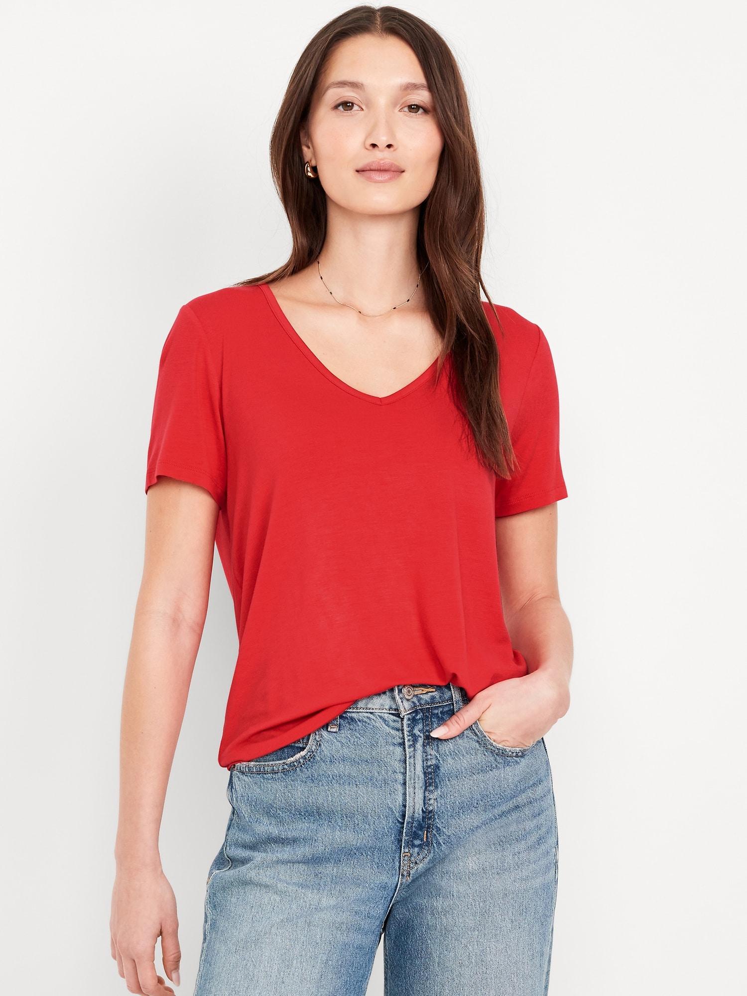 luxe slub-knit t-shirt
