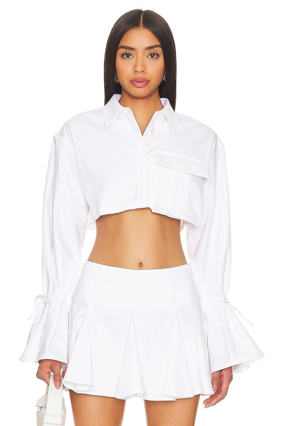 luz cropped shirt