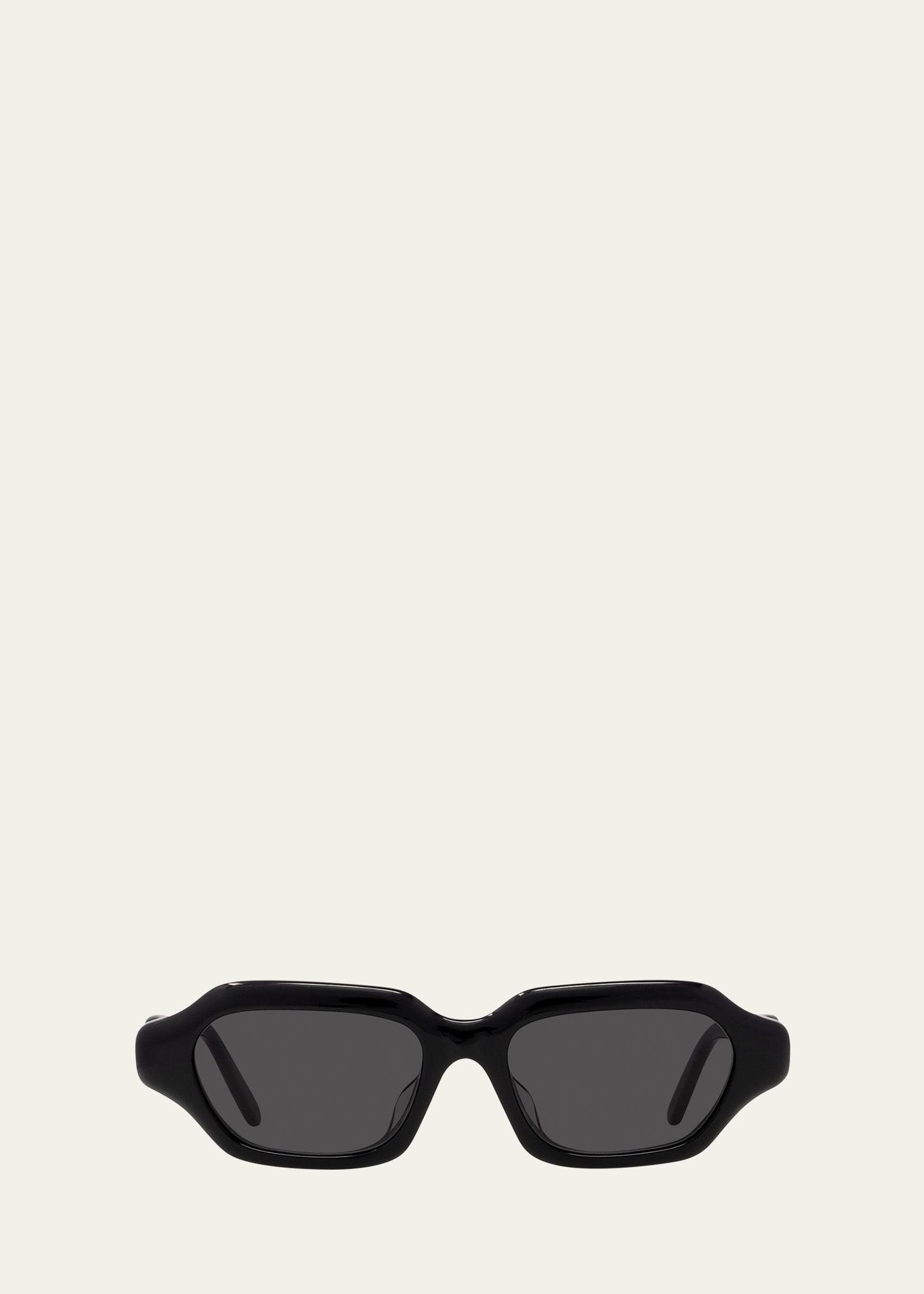 lw40157u rectangle acetate sunglasses