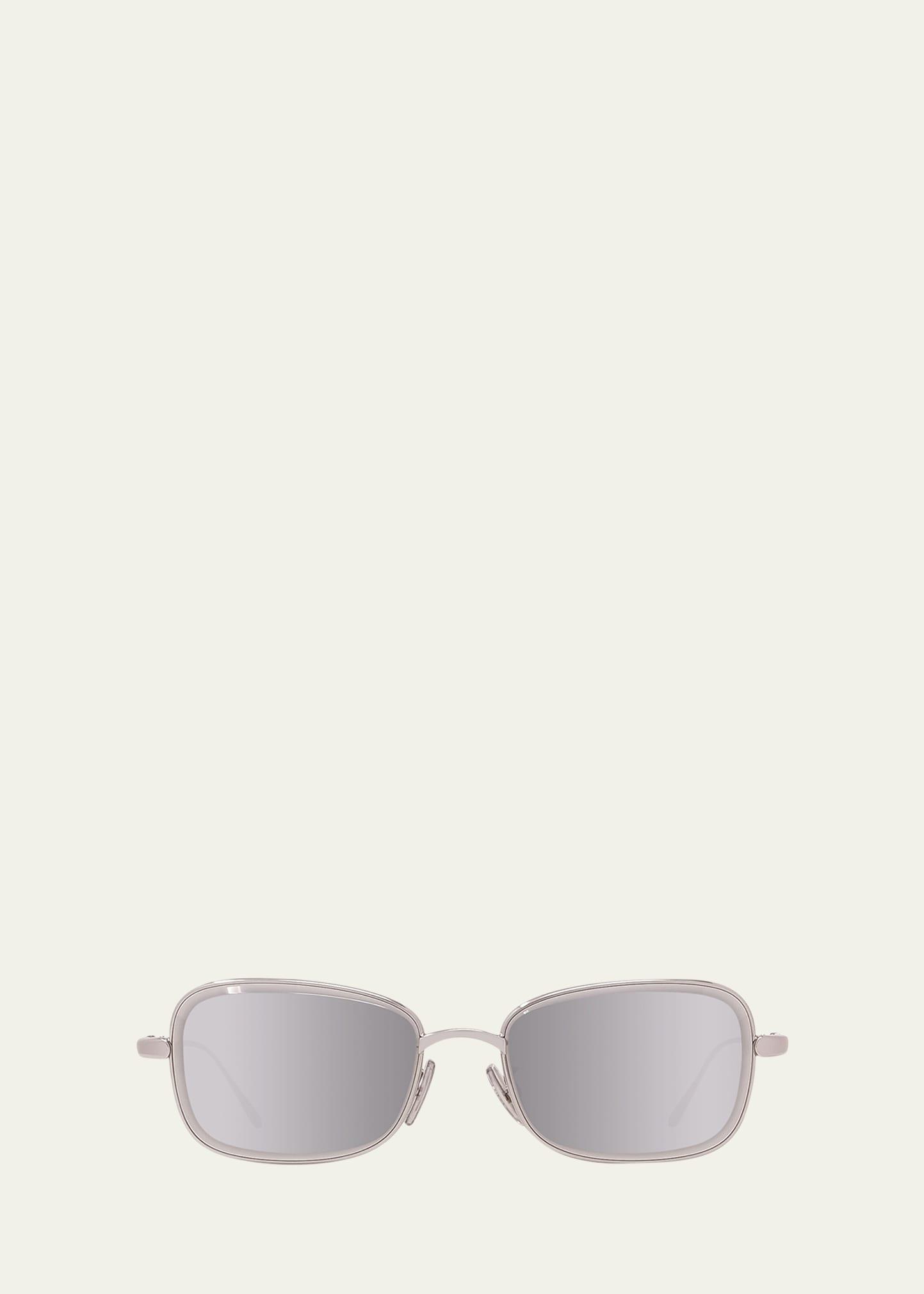 lw40159u metal square sunglasses