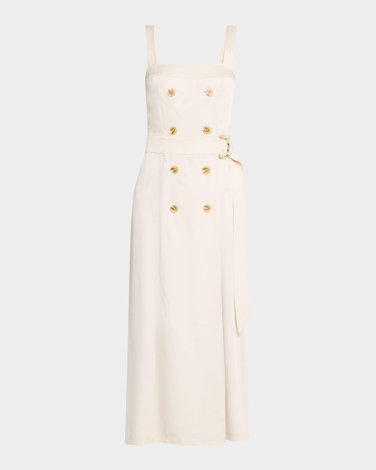 lyla belted midi dress