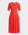lyla dolman-sleeve rib midi dress