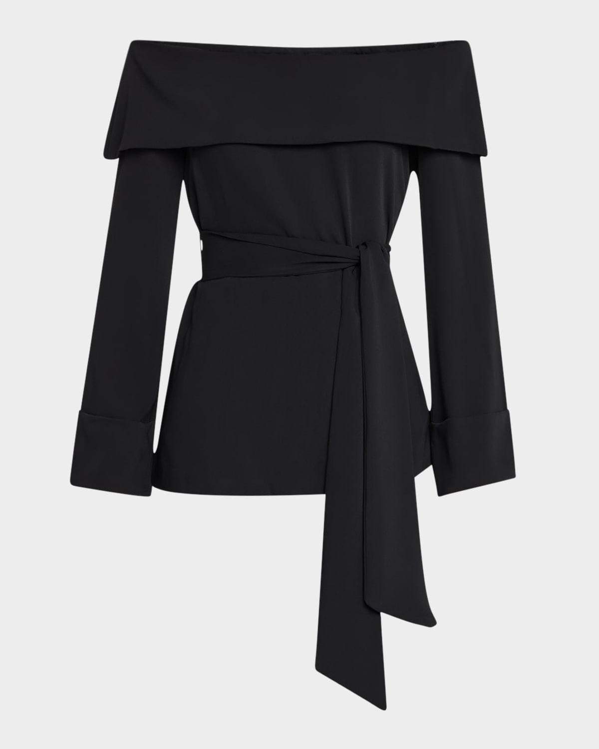 lyndi off-shoulder foldover top