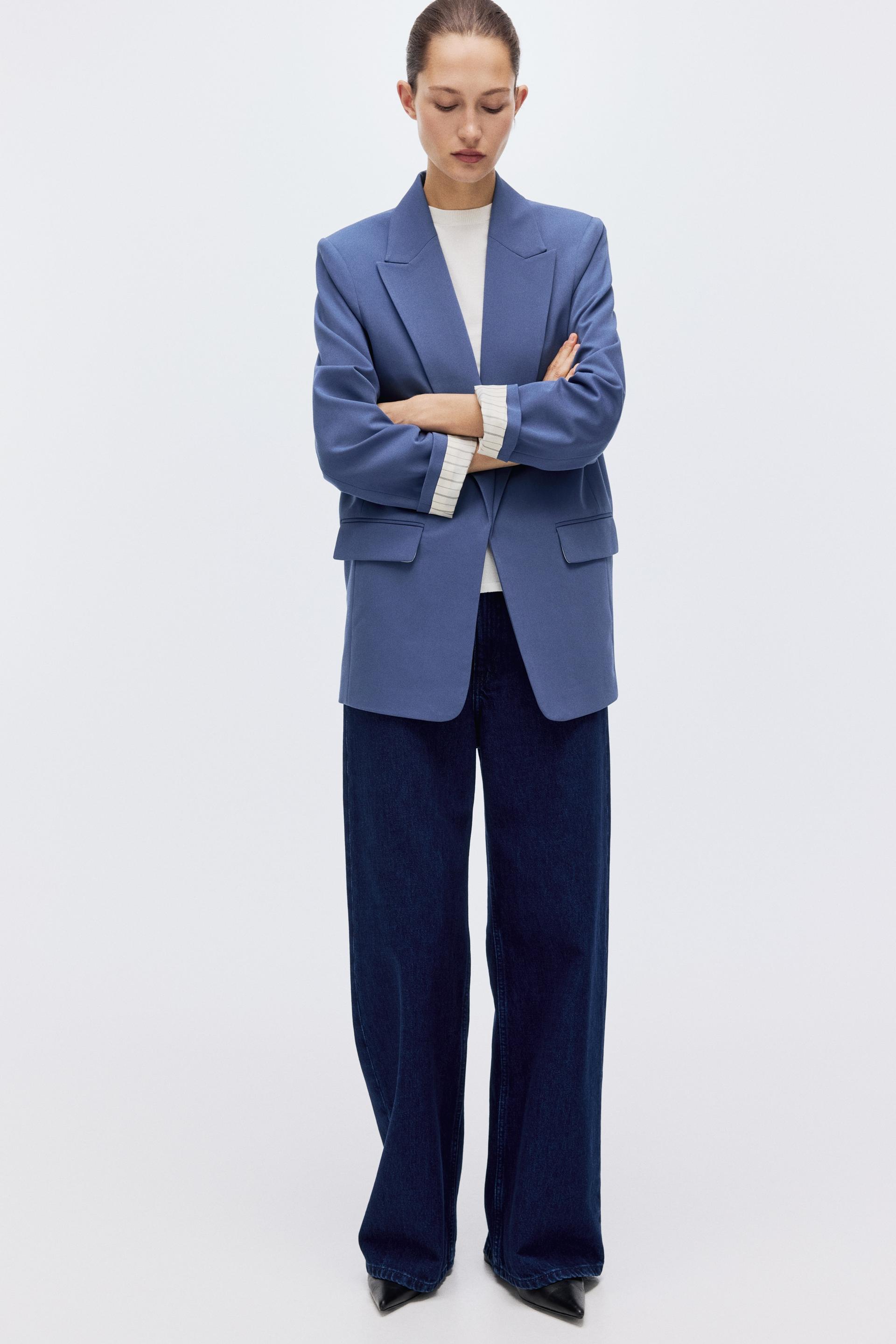 lyocell-blend blazer