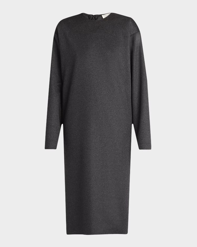lysiane long-sleeve midi cashmere dress