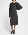 lysiane long-sleeve midi cashmere dress