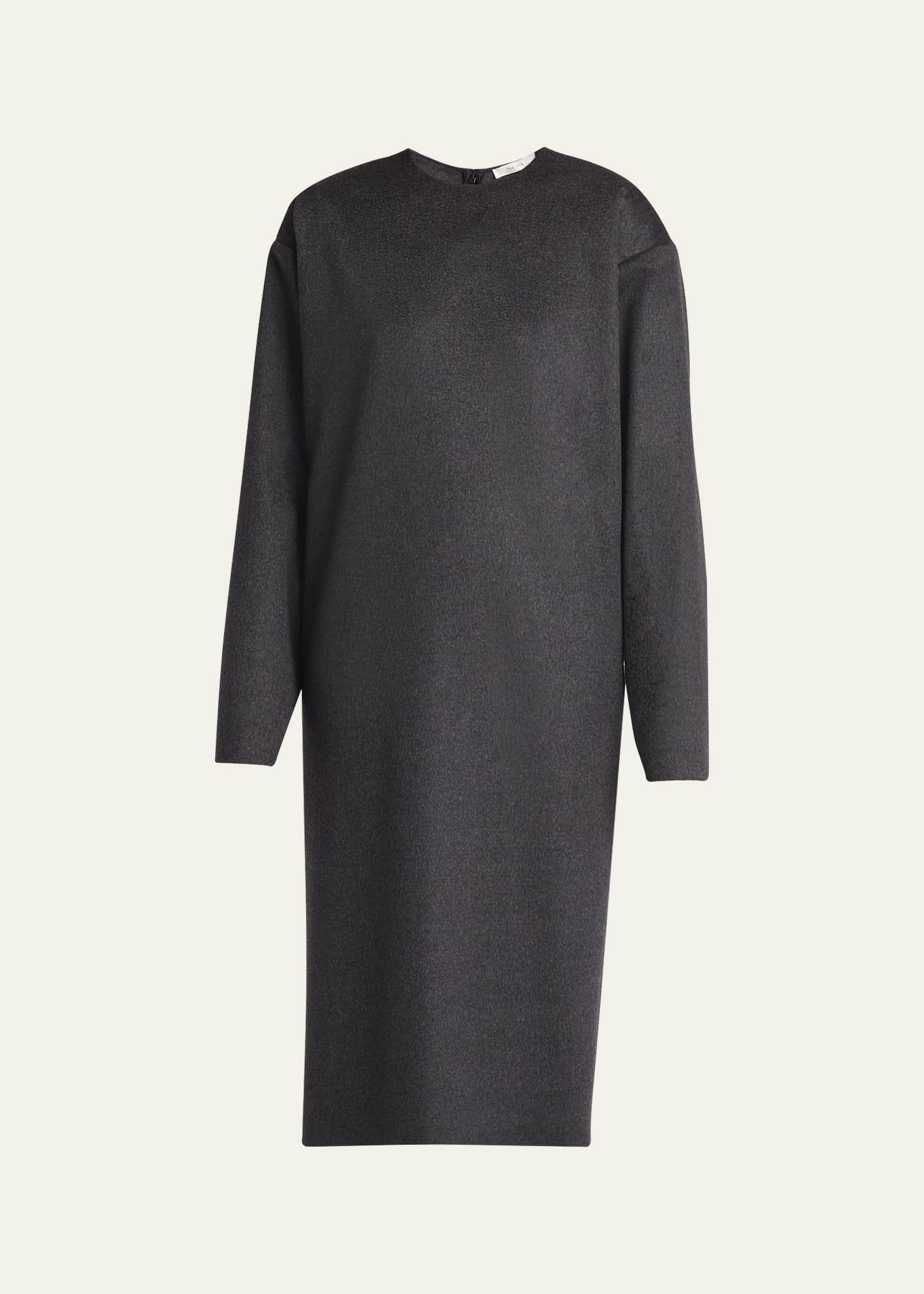 lysiane long-sleeve midi cashmere dress