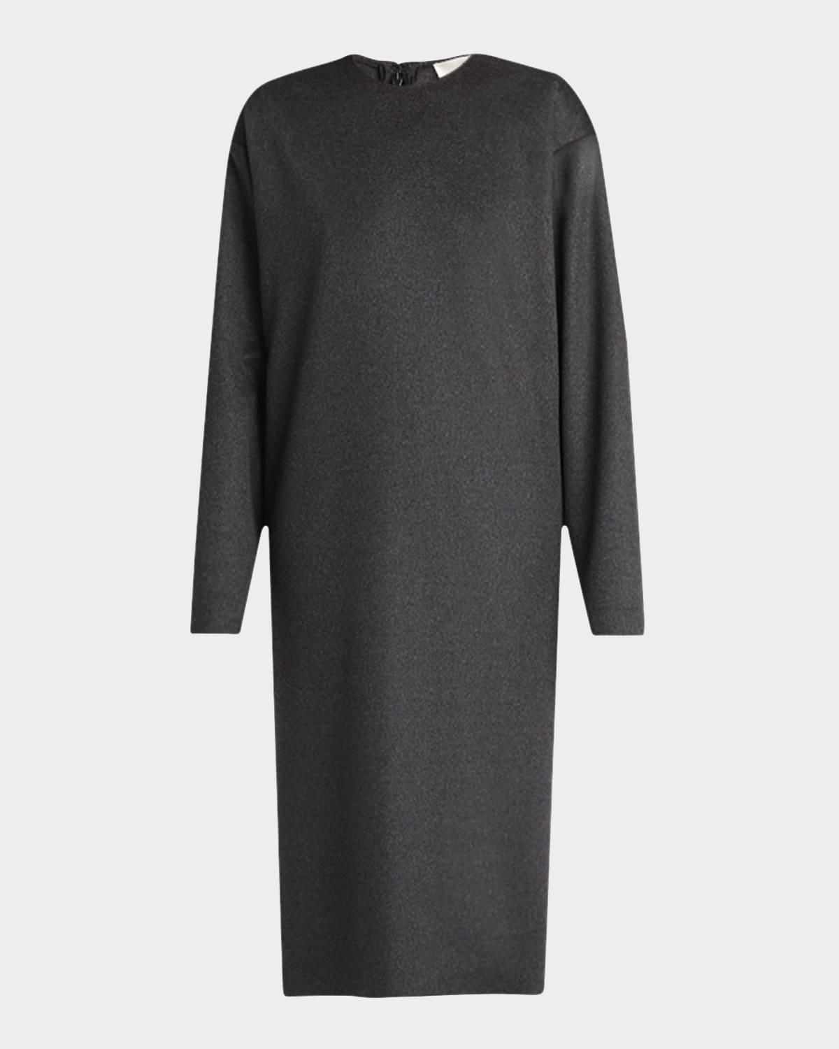 lysiane long-sleeve midi cashmere dress