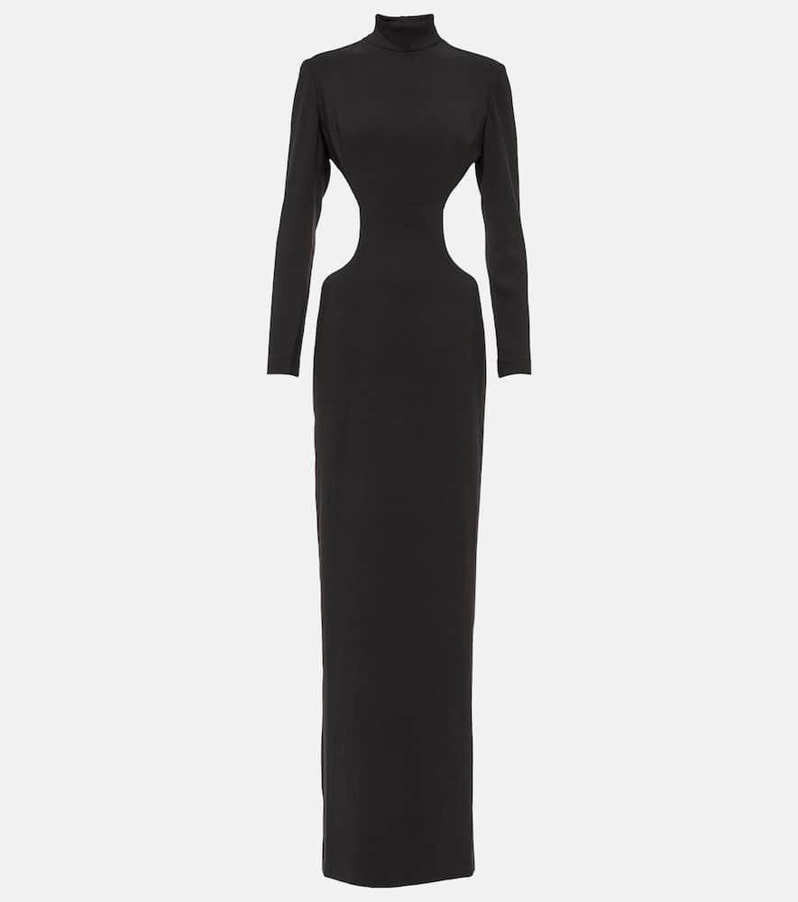 mônot cutout crêpe gown