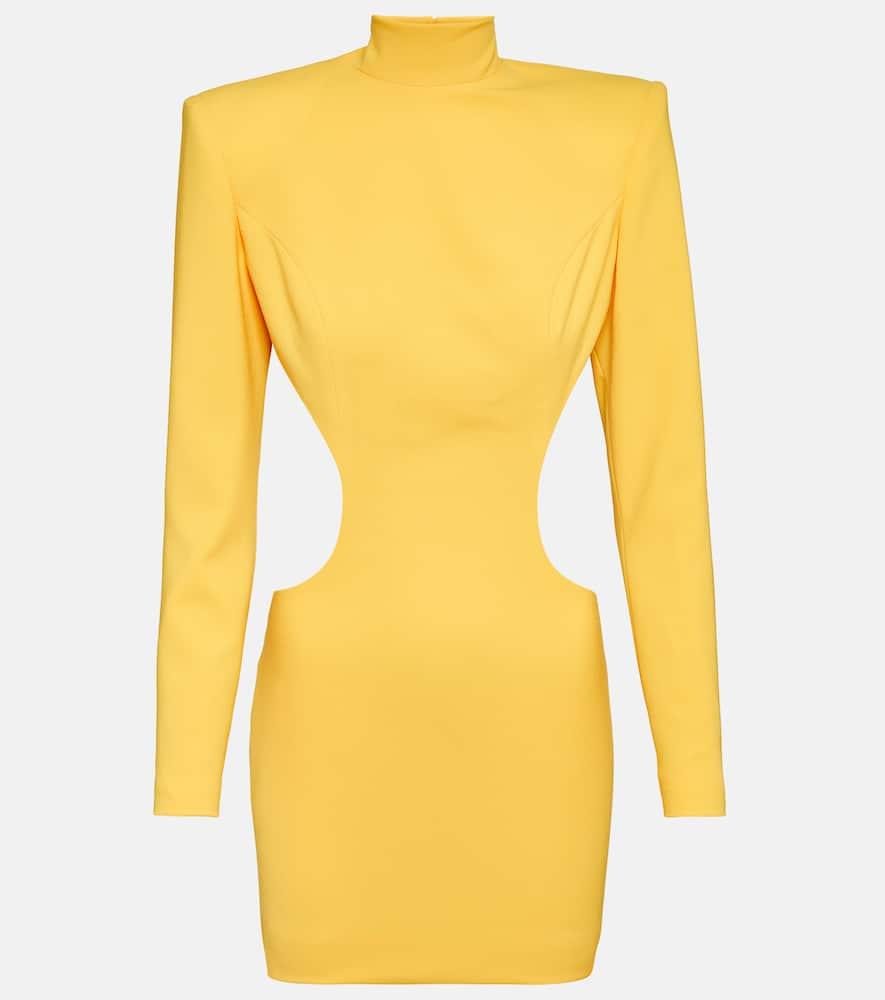 mônot cutout crêpe minidress