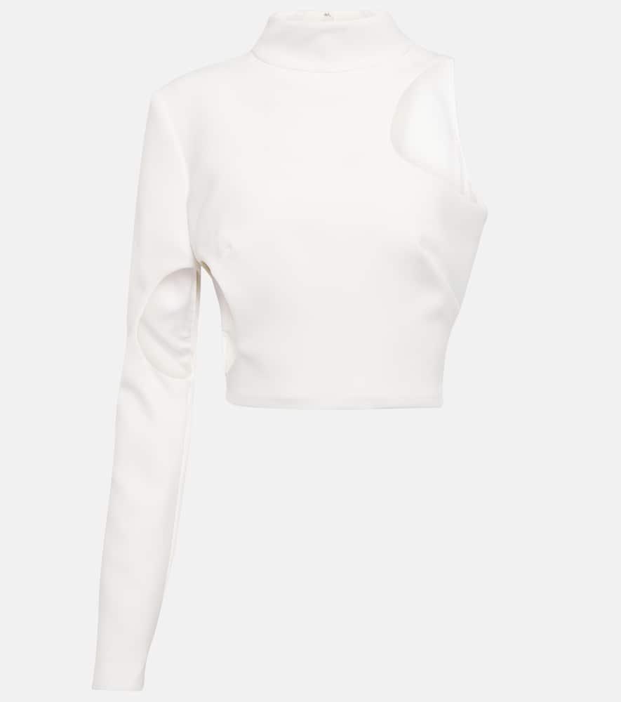 mônot cutout crêpe top