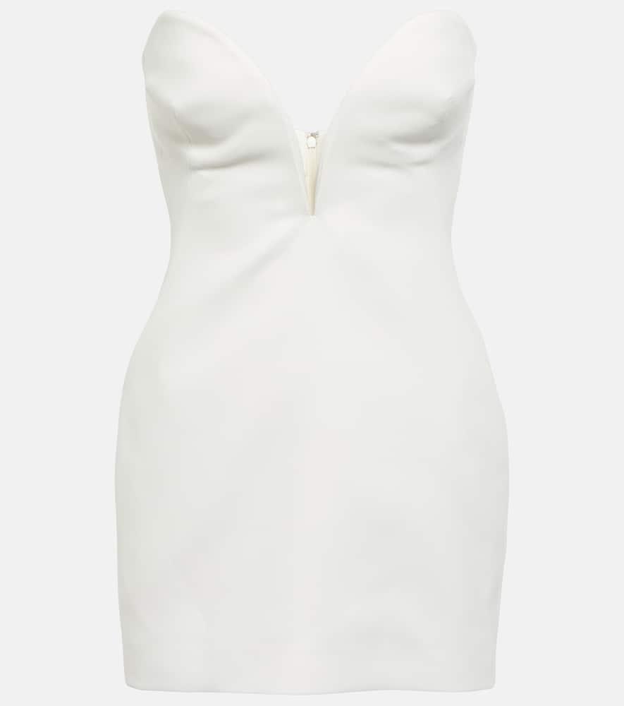 mônot strapless crêpe minidress