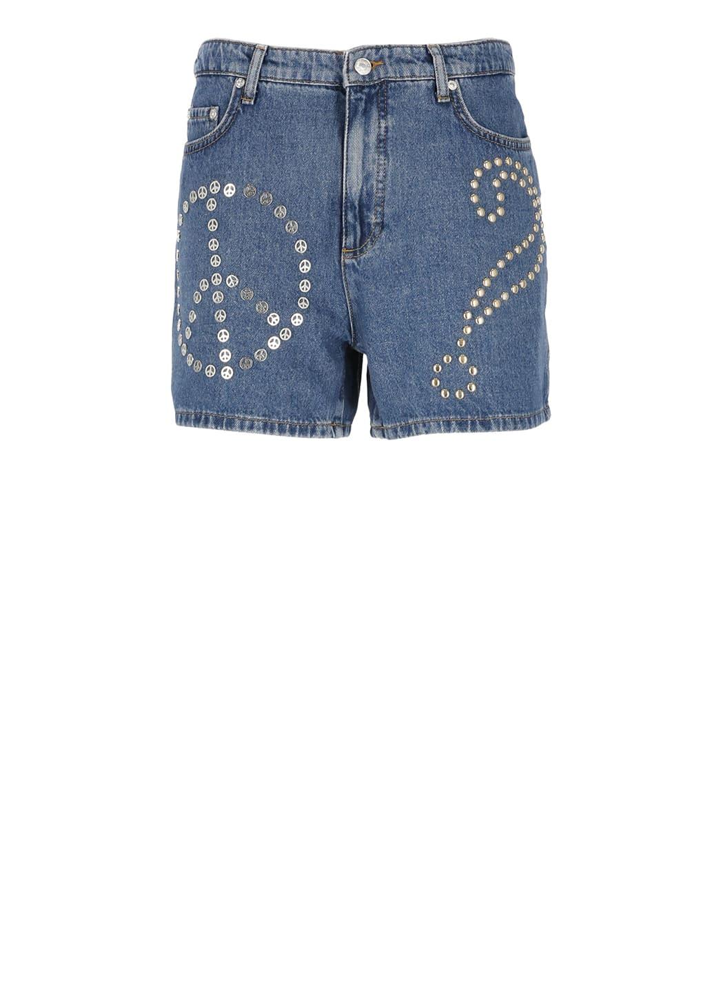 m05ch1n0 jeans denim bermuda shorts