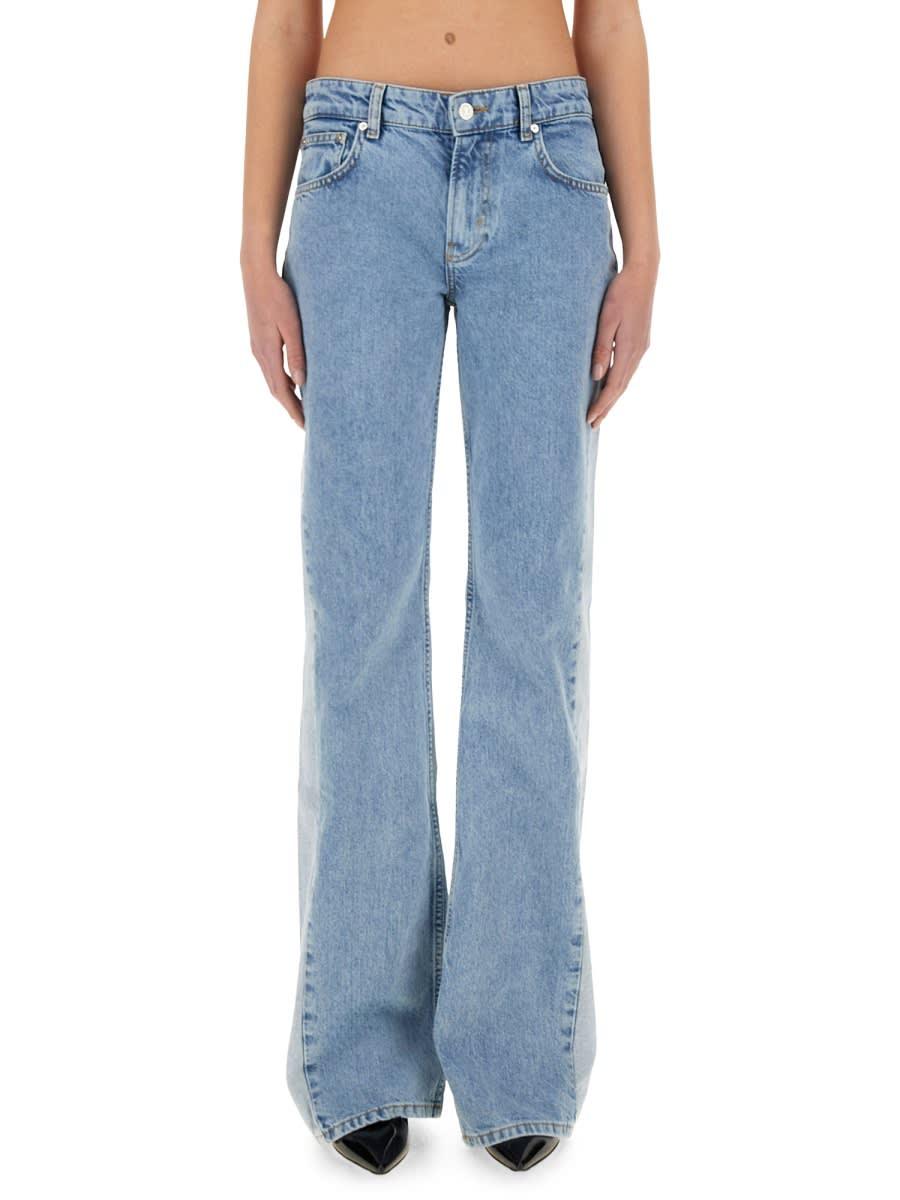 m05ch1n0 jeans two-tone denim jeans