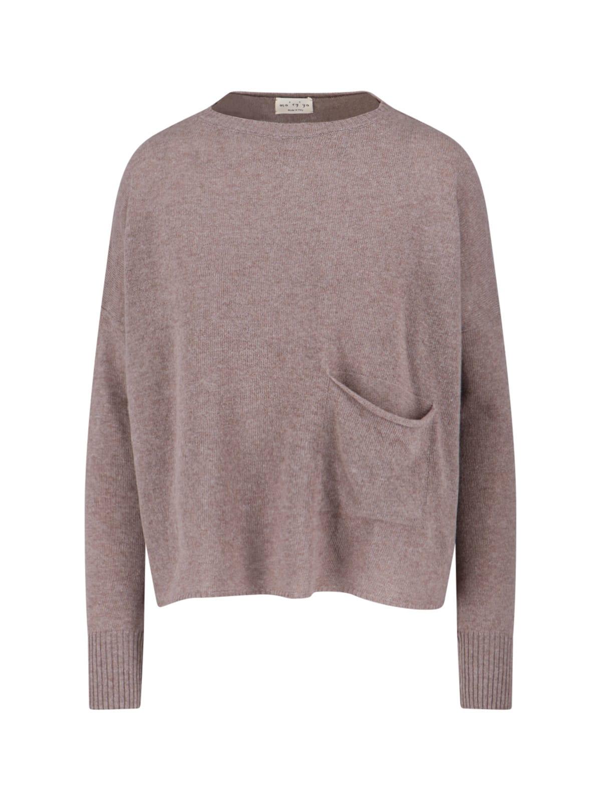 ma'ry'ya virgin wool and cashmere sweater