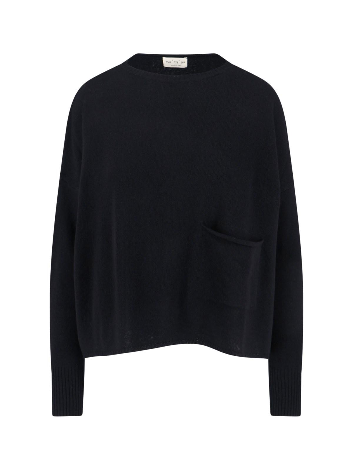 ma'ry'ya virgin wool and cashmere sweater