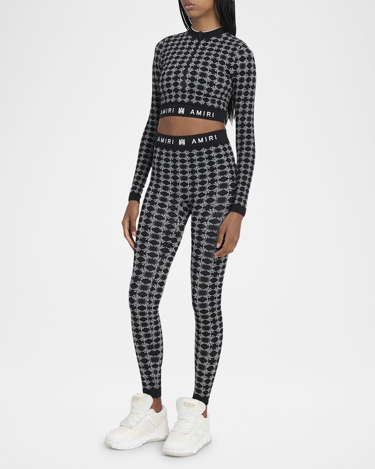 ma quad seamless half-zip crop top
