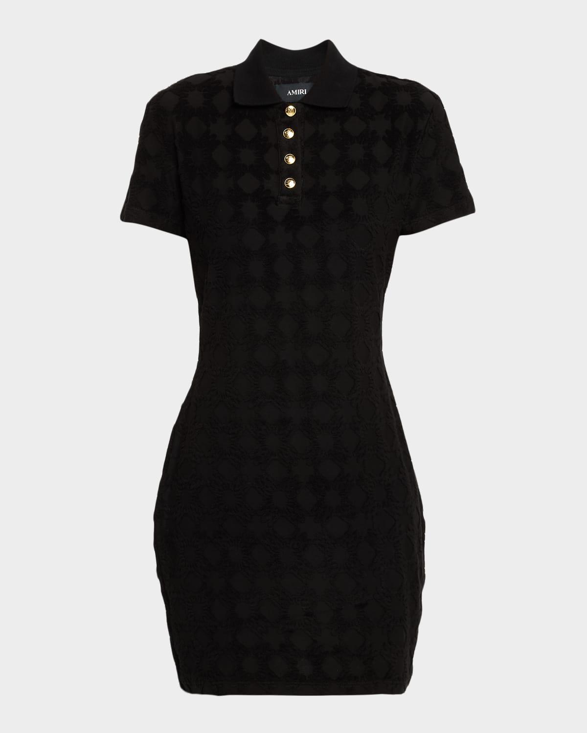 ma quad toweling mini polo dress