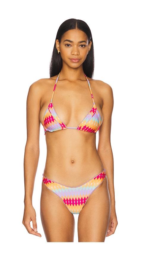 maaji balming bikini top in pink.