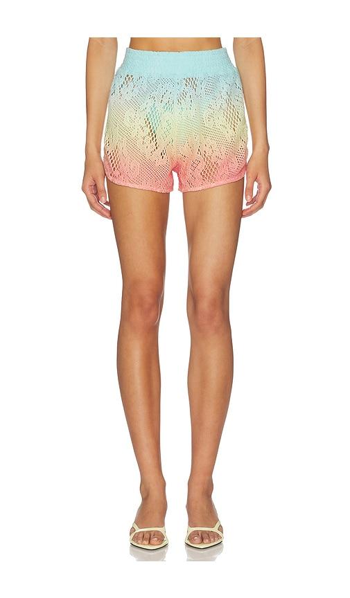 maaji pendiente ryto shorts in blue.