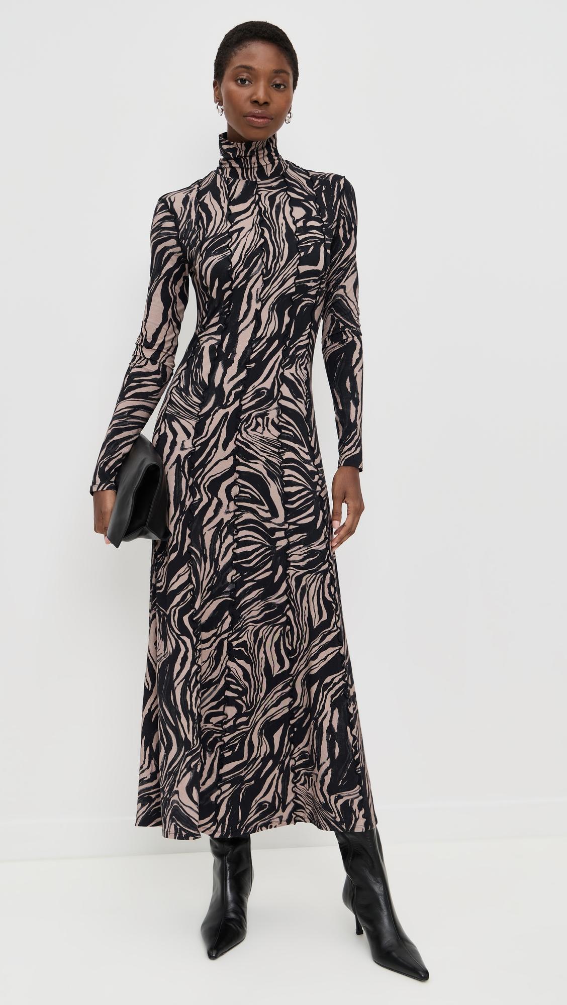 mabel dress in marble jersey