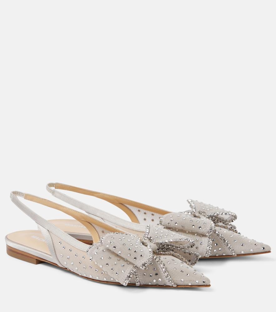mach & mach cadeau embellished ballet flats
