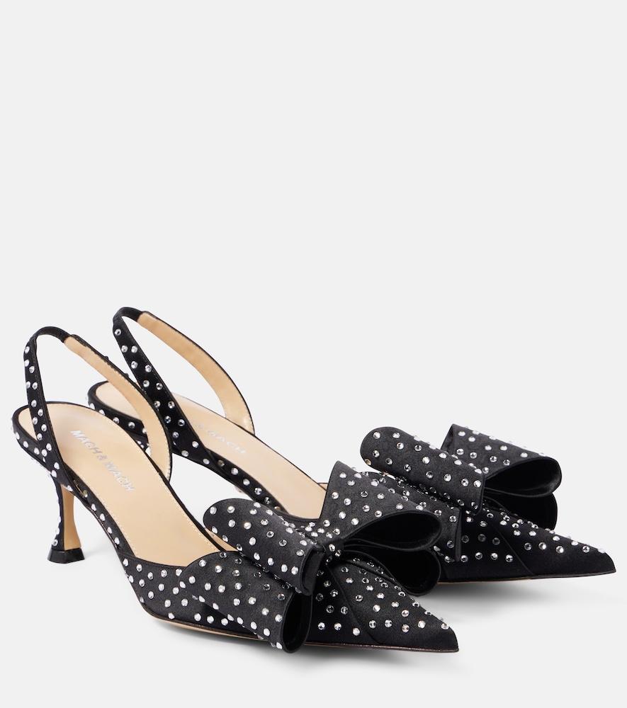 mach & mach le cadeau 65 embellished slingback pumps