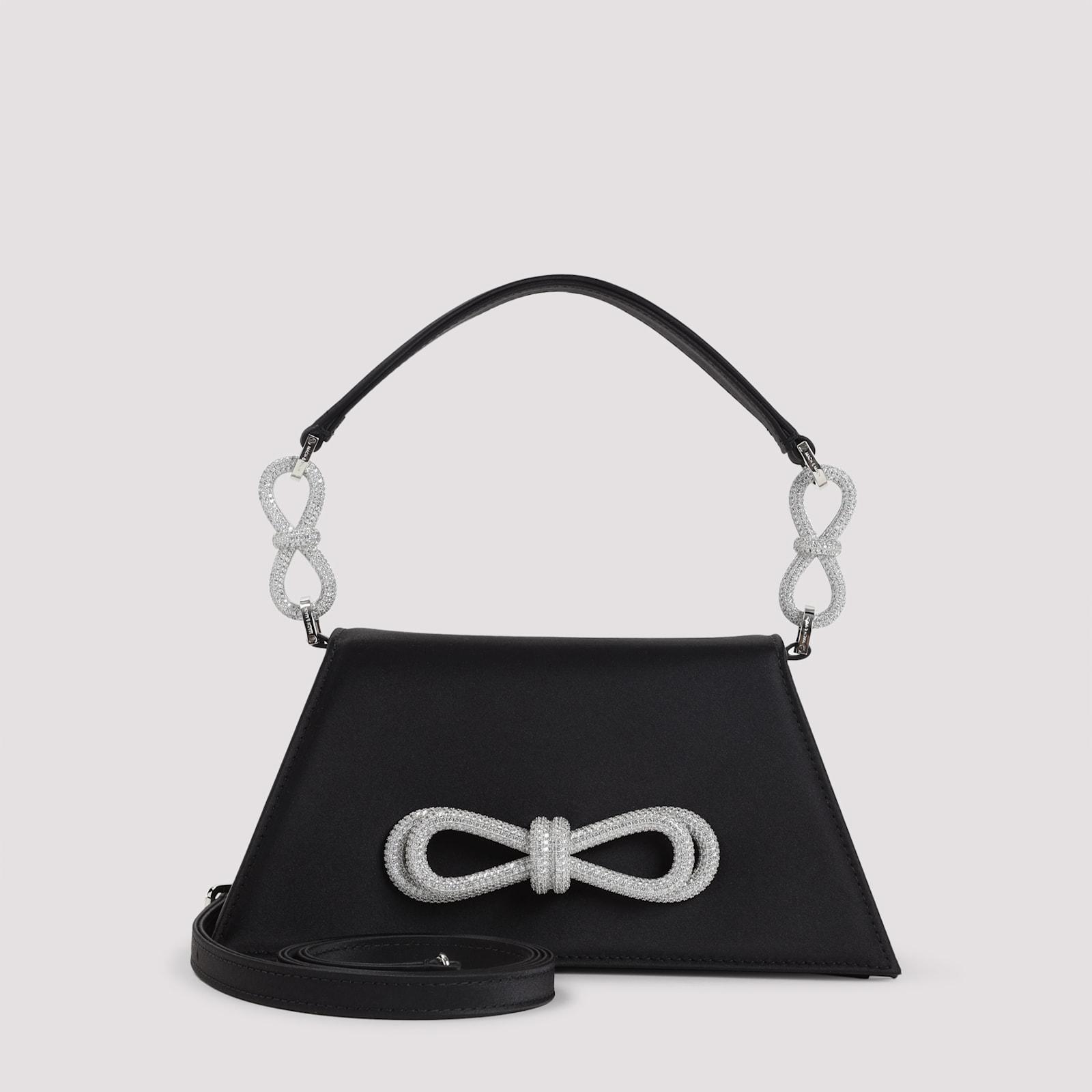 mach & mach mach & mach samatha double bow satin shoulder bag