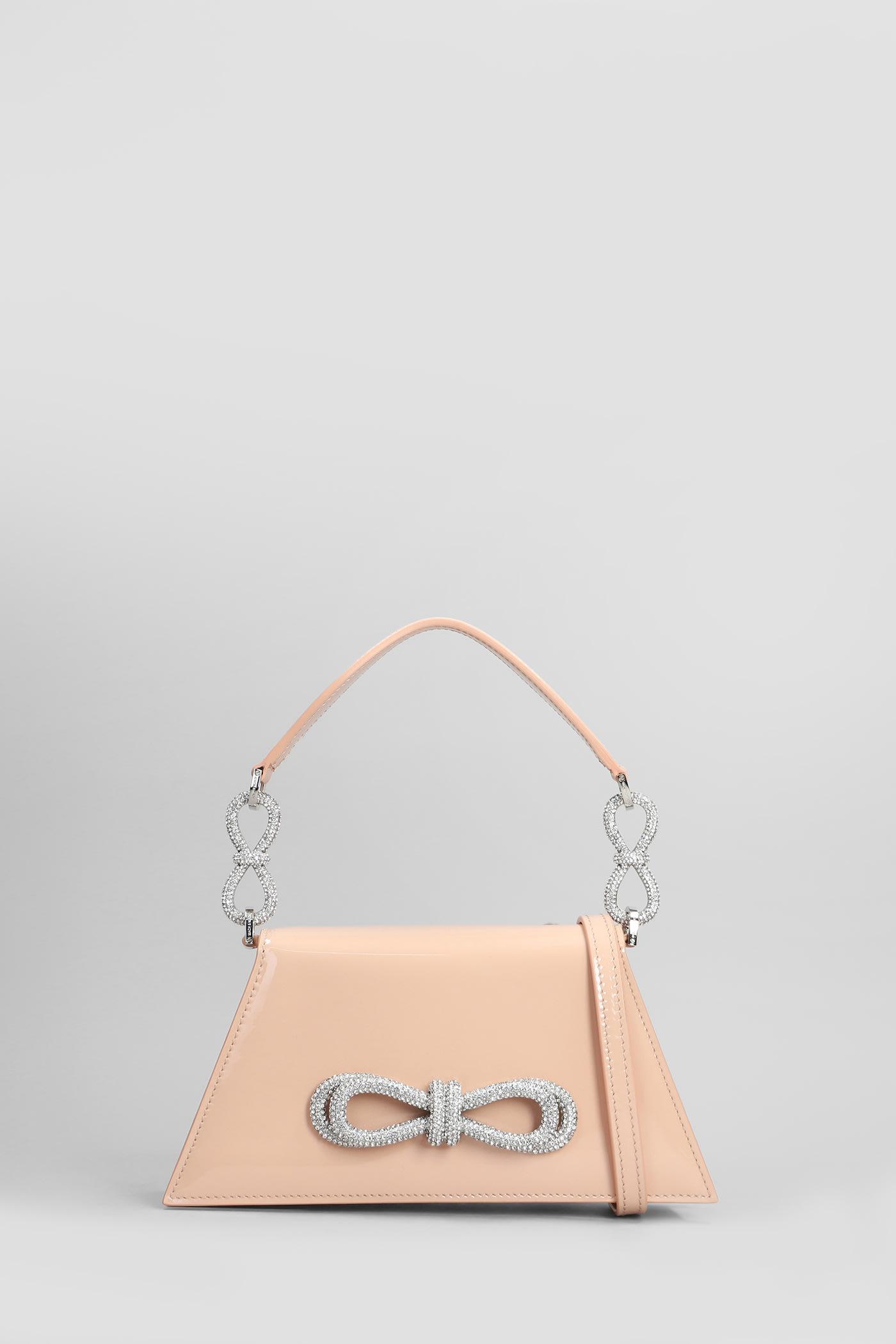 mach & mach samantha shoulder bag in powder leather