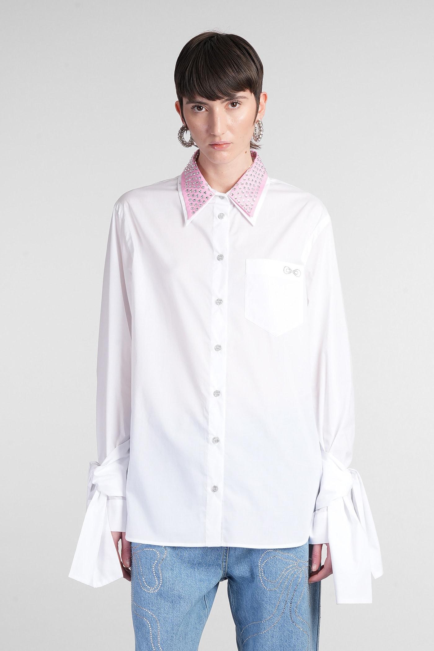 mach & mach shirt in white cotton